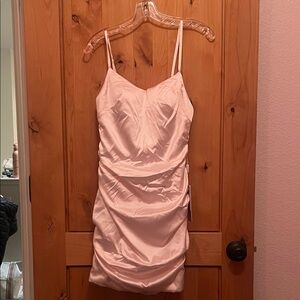Elegant Pink Satin Dress (Stacees)